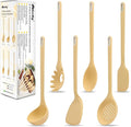 Silicone Kitchen Cooking Utensils Set of 6 Non-Stick Food Grade Silicone Cooking Utensils Set Heat Resistant Non-Toxic Ergonomic Designed Dishwasher Safe Kitchen Utensils for Nonstick Cookware