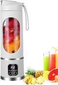 Personal Blender | 450ml Wireless Mixer Machine with LED Display | Portable Juicer Cup - for Home Gym Kitchen Beach School Camping Hiking Picnic Vacation Apartment Dorm