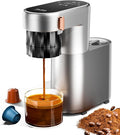 C1 Pro Compact Mini Espresso Machine with NS Capsule &amp Ground Coffee Rechargeable Portable Espresso Maker Electric Small Espresso Machine for Travel RV Car Camping Hiking Office Home with Rich C