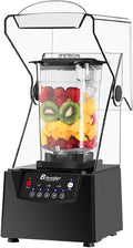 Professional Commercial Blender 2200W 70 OZ Quiet Blender Pure Copper Motor Commercial Smoothies Drinks Self-Cleaning110V