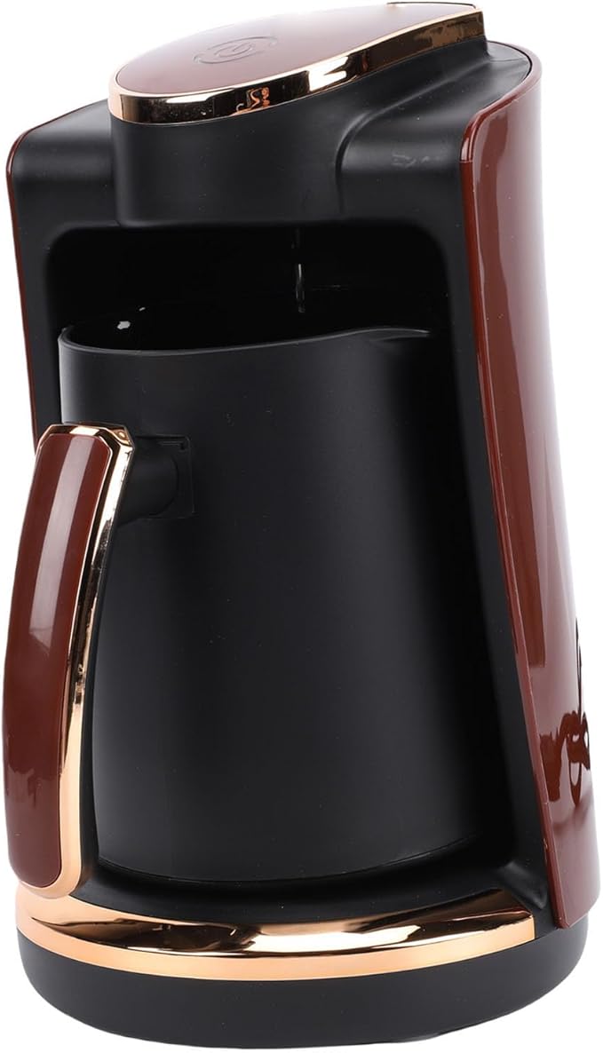 Zerodis 550W Electric Turkish Coffee Maker Machine Coffee Machines 250ml Greek Machine with Traditional Serving Single Cup for Home Office Travel Hot Beverage Brewing 550W