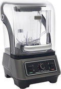 Professional Commercial Blender With Soundproof Shield1600W High-Speed Electric Countertop Blender with Mixing Rod9 SpeedsMultifunctional Quiet Blenders for Mixing Grinding