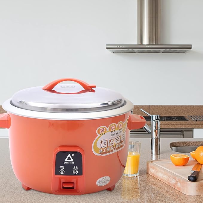 13L Large Commercial Rice Cooker Automatic Non Stick Automatic Rice Warmer Cooker has Multiple Functions Cooking Rice Cooking Porridge and Cooking Soup for Hotel Kitchen Fast Food Restaurant