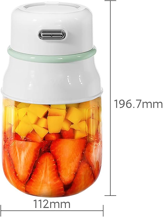 Personal Juicer Cup Portable Blender with 10 Pcs 304 Stainless Steel Blades 800 Ml Large Capacity and 19200r/Min Speed USB Rechargeable and Easy to Clean for Juice Shakes Smoothies