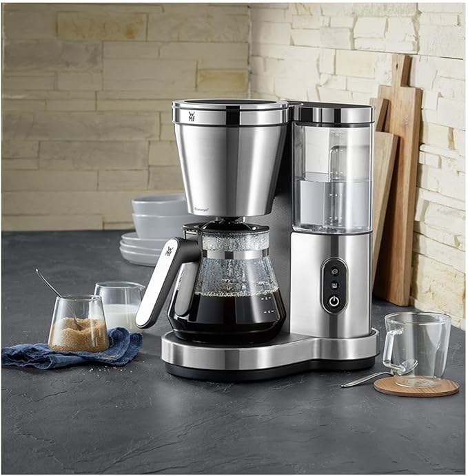 WMF Lono Aroma Filter Coffee Maker (1000 W with Glass Jug Filter Coffee 10 Cups Swivel Filter Warming Plate Removable Water Tank Automatic Shut-Off)