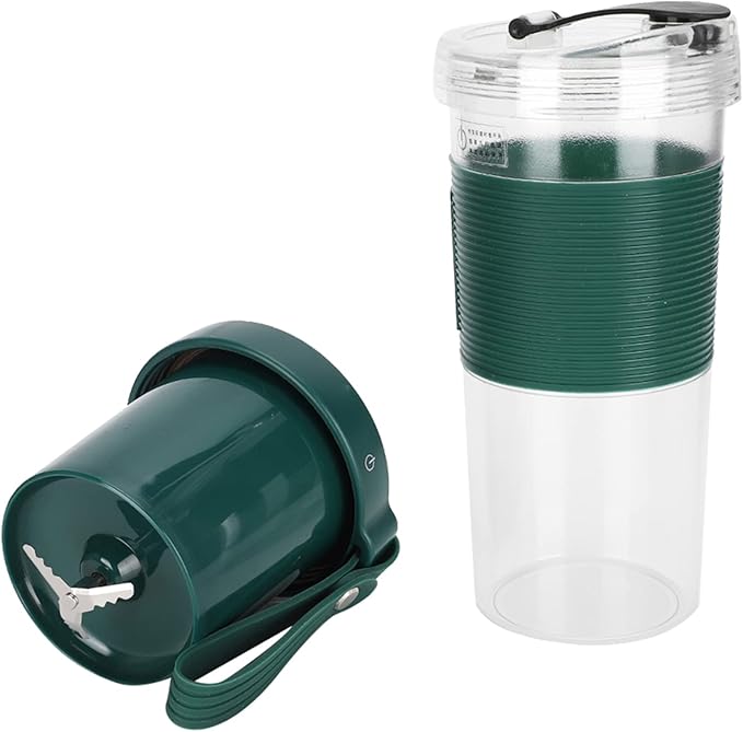 Portable Electric Fruit Juicing Cup Rechargeable USB Juicer with Three - Blade Cutter Head 2000mAh Battery for Travel and Home Use 320ml Fresh Juice Maker (320ml)