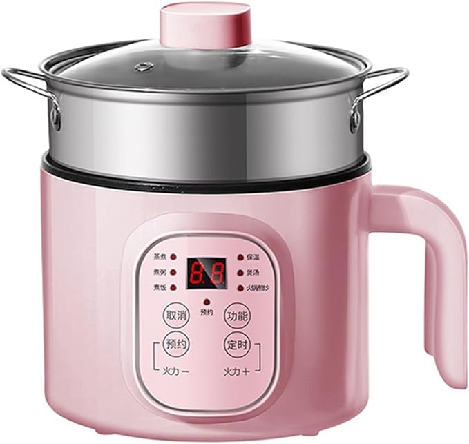 GRFIT Electric Multicooker Non-stick Rice Cooker Single/Double Layer 1-2 People Household Rice Cookers Pan Hot Pot Foy Dormitory Home (Color : Pink Double Layer) jinyi2016SHOP-1998
