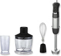 Megawise HB-2035 5-in-1 Immersion Hand Blender 1000W Ultra-Powerful Stick Blender with Variable Speed &amp Turbo Stainless Steel Shaft Includes Whisk Frother Chopper Bowl &amp 600ml Beaker
