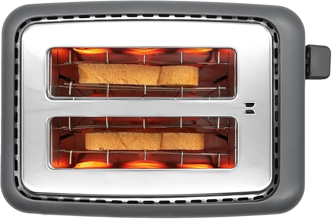 Livwell Matte 2-Slice Smart Touch Toaster with Color Screen Display - Kitchen Gifts - 6 Browning Levels Timer Countdown Adjustable Settings for Bagels Gluten-Free &amp Multigrain Bread (Matte Blac