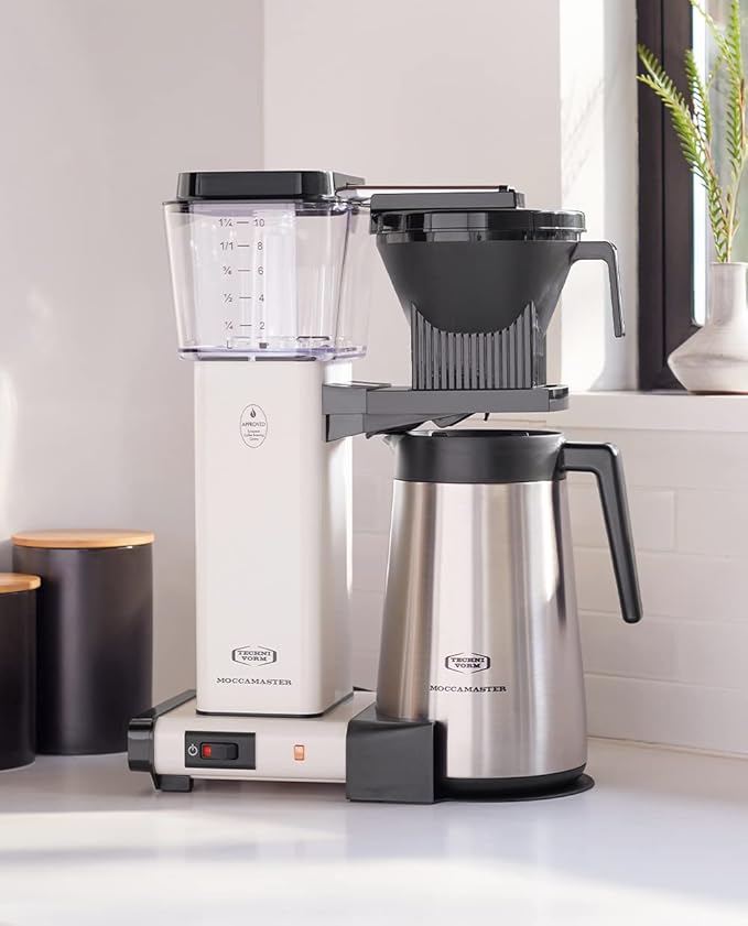 Technivorm Moccamaster 79318 KBGT thermal Carafe 10-Cup Coffee Maker 40 Ounce Off-White 1.25l