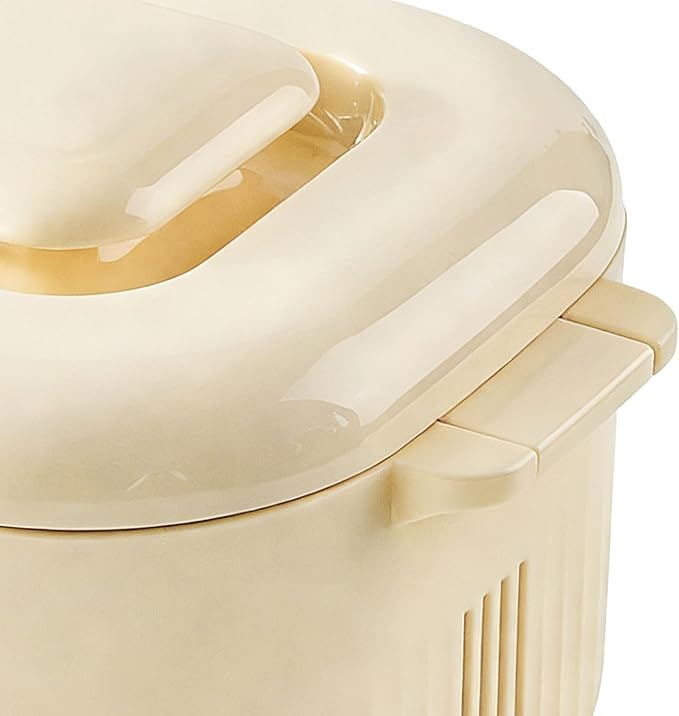 Microwave Rice Cooker 1700ml Food Steamer Cookware Large Microwave Cooking Pot for Kitchen Home BPA Free Heat Resistant Design Food Steamer with Lid Handle Pasta Cooking Tool for Party Restaurant