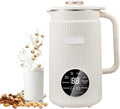 Electric Nut Milk Frother Maker Machine 50oz (1.5L) Portable Soy Milk Blender with Delay Start/Keep Warm/Clean White