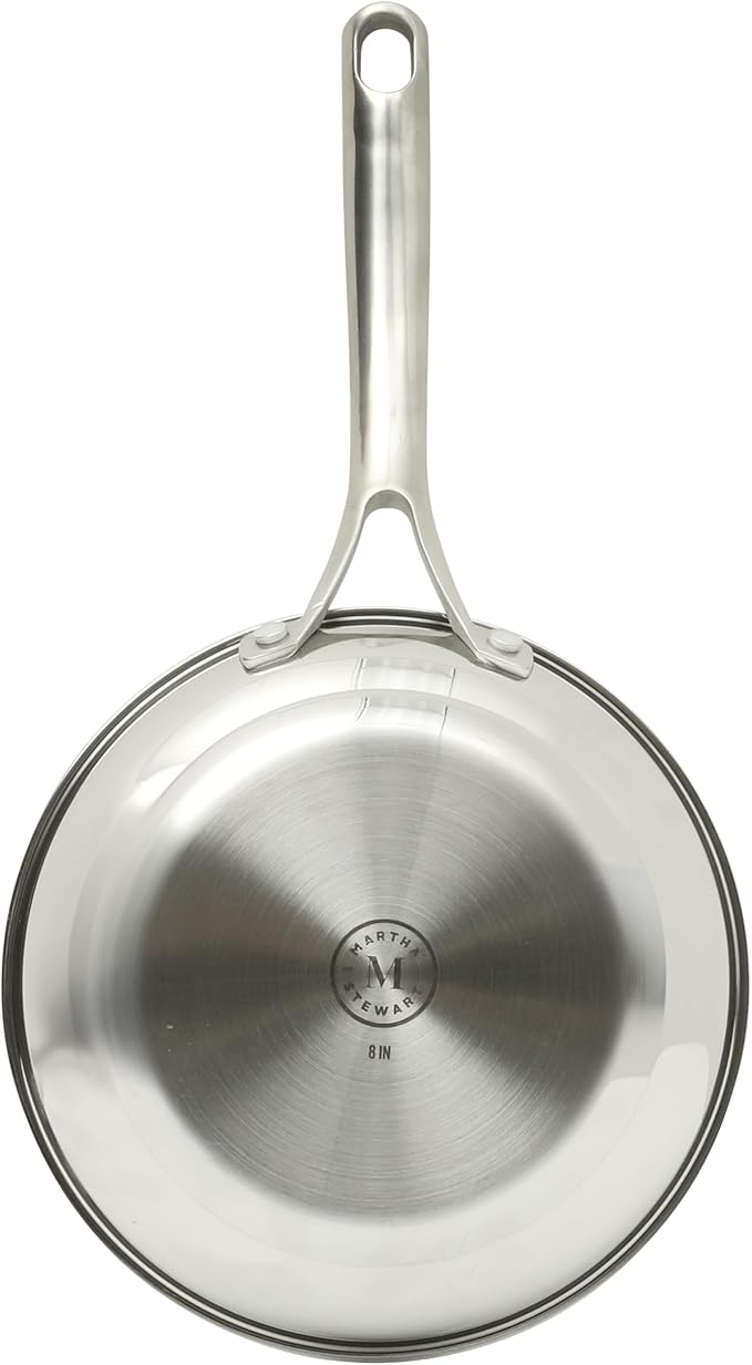 Martha Stewart Castelle 8 Stainless Steel Frying Pan Non Toxic Fry Pan Skillet