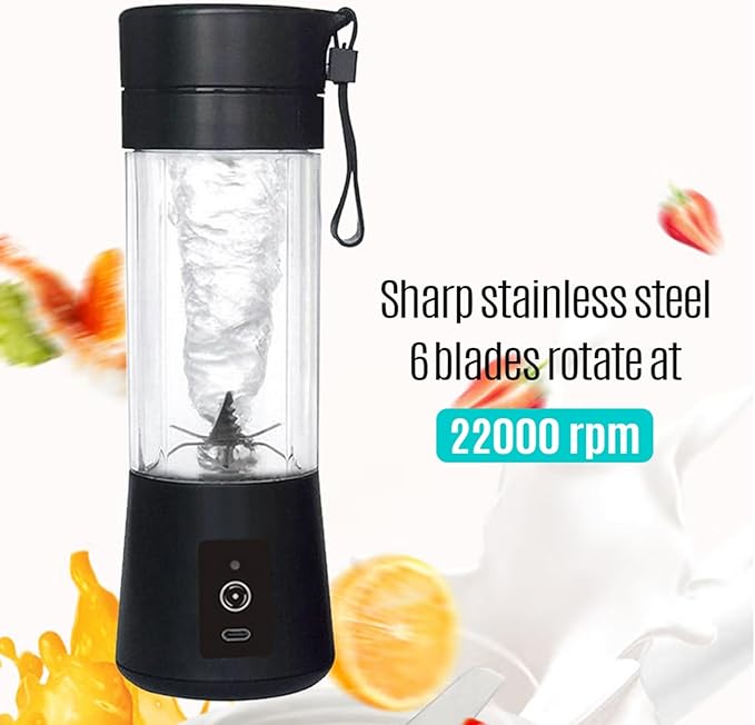 Ejoyous Portable Blender for Shakes and Smoothies Personal Blender Single Serve Travel Fruit Juicer Mixer Cup Small Electric Individual Mini Blender with Rechargeable Battery for Juice