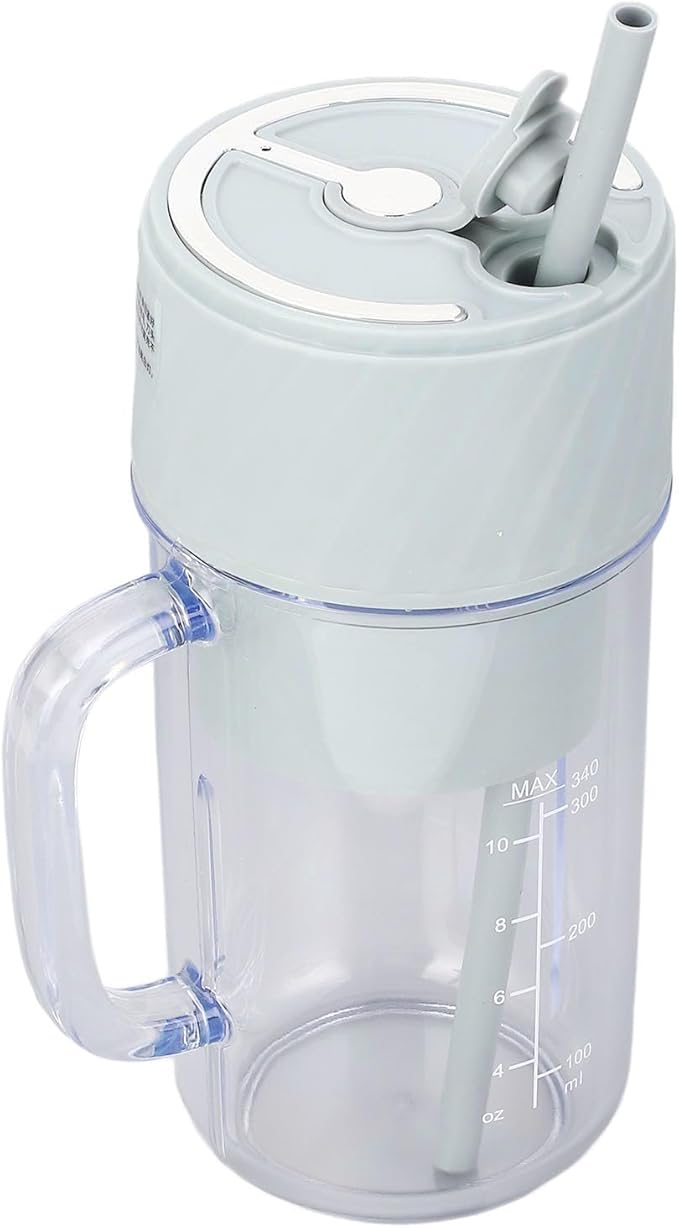 Ymiko Compact Rechargeable Blender with 10 Vane/Wing System for Smoothies Sauces and Protein Shakes Portable USB Juicing Cup for On the Go Use (Green)