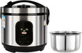 Rice Cooker (2-5L) 304 Stainless Steel Inner Pot Intelligent Insulation Make Rice &amp Steam Food &amp Vegetables 220-240V US/EU Power(4L)