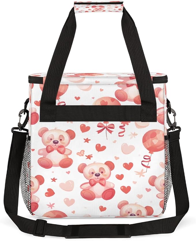Christmas (698) Coffee Maker Carring Bag Travel Carrying Storage Tote Bag Compatible with Keurig K-Mini or K-Mini Plus Portable Single Serve Coffee Brewer Case with Pockets for K-cup Pods