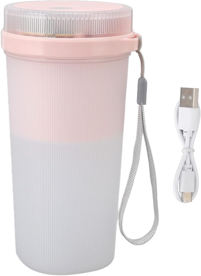 Portable BlenderPersonal Blender Personal Size Blender Mini Blender Cup Electric Juicer Cup 300ml Handheld Portable USB Rechargeable 6 Stainless Steel Cutter Juicing Blender Cup portable blen