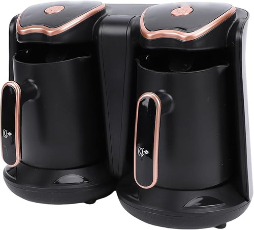 1200W Turkish Coffee Maker Electric Dual Pot Machine with Adjustable Temperature Ideal for Brewing Rich Aromatic Turkish Coffee Home &amp Office