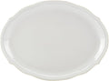 Lenox White French Perle Bead 16 Oval Serving Platter 3.95 LB
