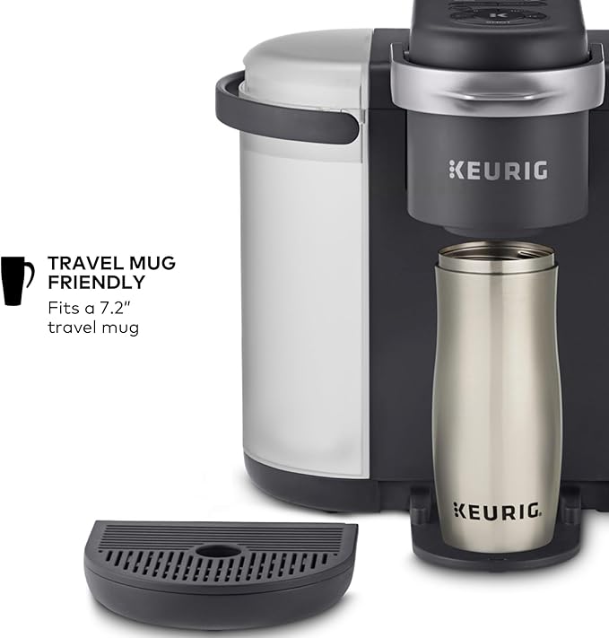Keurig K-Cafe Single-Serve K-Cup Coffee Maker Latte Maker and Cappuccino Maker Comes with Dishwasher Safe Milk Frother Coffee Shot Capability Compatible with all Keurig K-Cup Pods Dark Charcoal