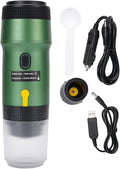 Portable Coffee Maker 304 Stainless Steel USB Travel Coffee Machine with Built in 7500mAh Battery for Camping Hiking Office Home (Green)