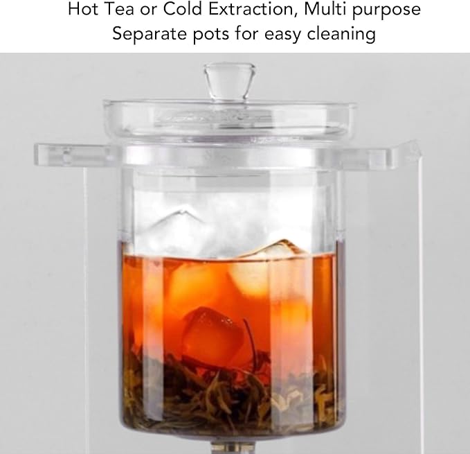 Cold Brew Dripper Portable Glass Green Tea Drip Tower Cold Drip Coffee Maker Teapot Water Separation Enchanti Infuser Pot for Home Office