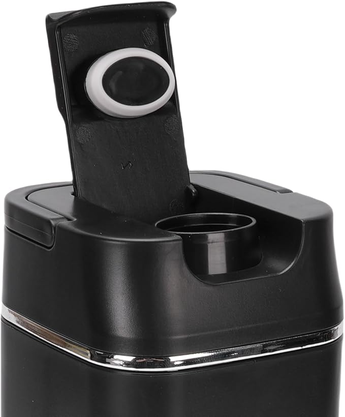 Portable Blender USB Rechargeable 12 Blades Digital Display Smoothie Maker Personal Juice Blender with 420ML Cup for Home Office Travel (Black)