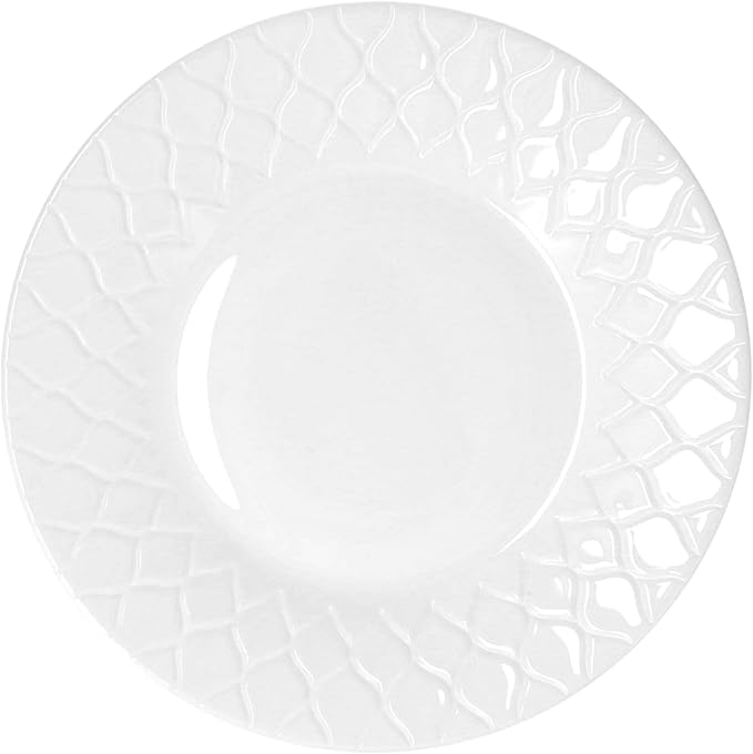 Luminarc Amario 12-Piece Opal Glass Dinnerware Set White
