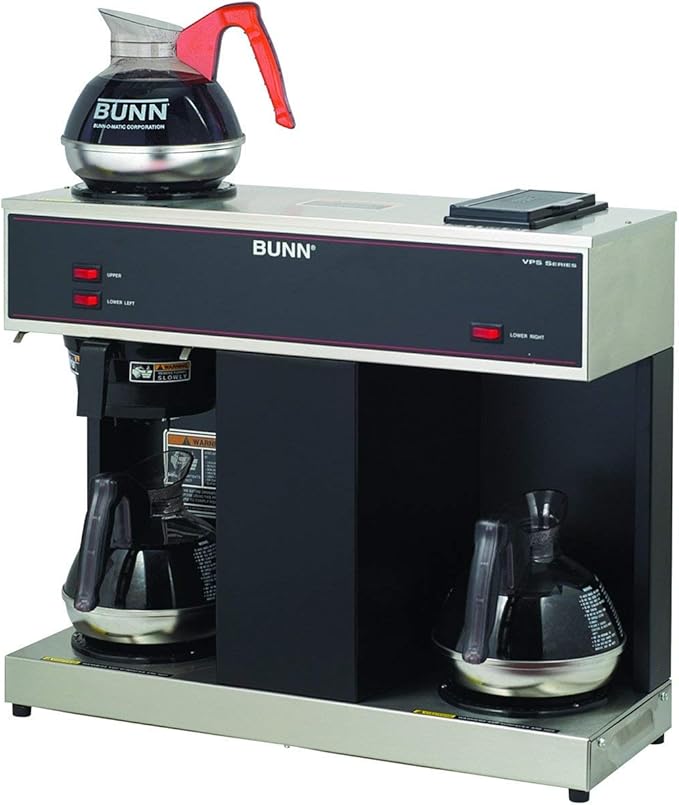 BUNN 04275.0031 VPS 12-Cup Pourover Commercial Coffee Brewer with 3 Warming Stations (120V/60/1PH)