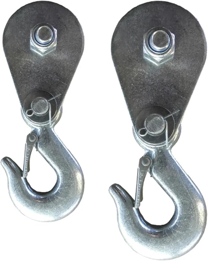High Strength Steel Wheel Lifting Rope Pulley Block Electric Winch Hook(1000 Kg)