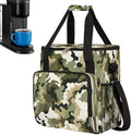 Green Camo Black Camouflage Coffee Maker Carring Bag Travel Carrying Storage Tote Bag Compatible with Keurig K-Mini or K-Mini Plus Portable Single Serve Coffee Brewer Case with Pockets for K-cup Pods
