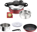 Tefal Ingenio All-In-One 8-Piece Cookware Set Cooking Pot Non-Stick Pan Stainless Steel Saucepan Steamer Basket Lids