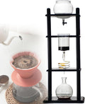 Coffee Maker 1000ml Capacity Cold Brew Drip Tower Coffee MakerAdjustable Dripper Slow Drip Ice Coffee Maker for Home Office Coffee Lover
