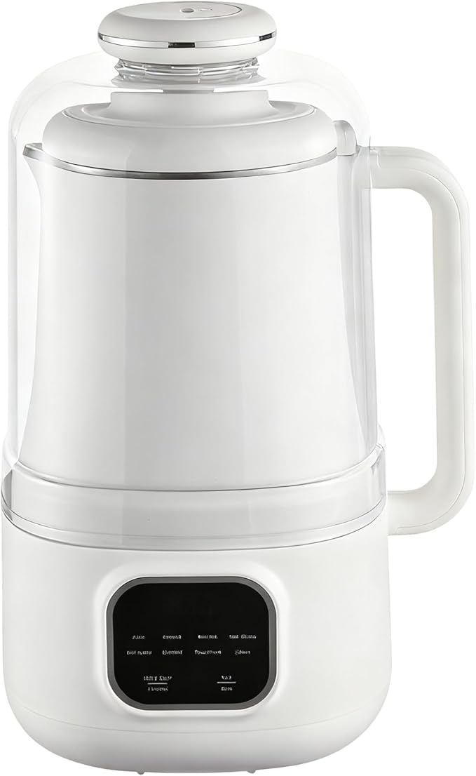 8-in-1 Nut Milk Maker 34oz Soy Milk Machine - Oat Almond Rice Milk Smoothie Juice Boil Water Self-Clean 12-Hour Delay Quiet Operation