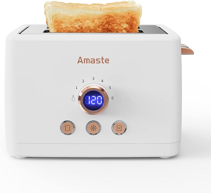 Amaste Retro Coffee Maker &amp Toaster Set- Matcha Green &amp Elegant White with Rose Gold
