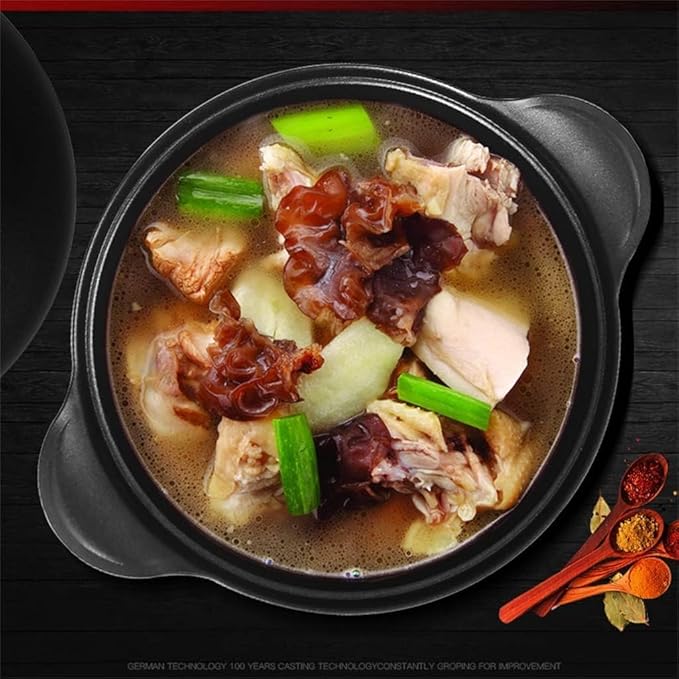 Kitchen Cookware Sets 3Pcs Cookware Set Wok Soup Pot Glass Lid Frying Pan Wrought Iron Non-Stick Cooking Pot Set Kitchen Cooking Set Cooking Pots