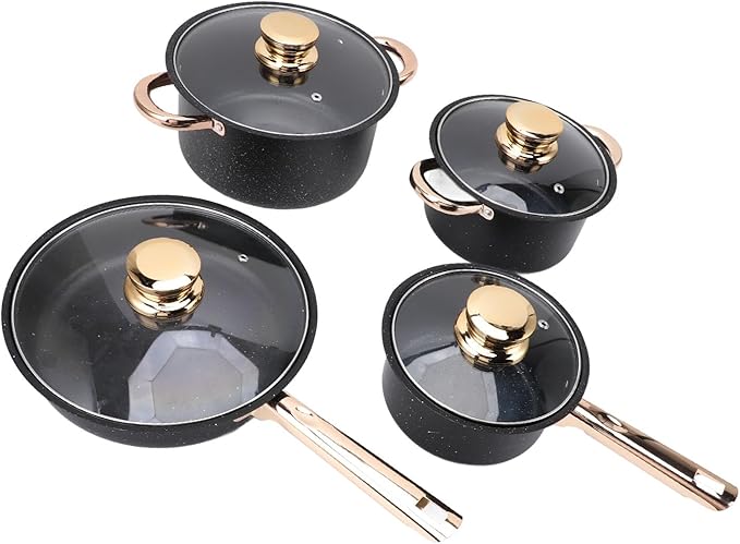 Stainless Steel Maifan Stone Coating Cookware Set for Kitchen