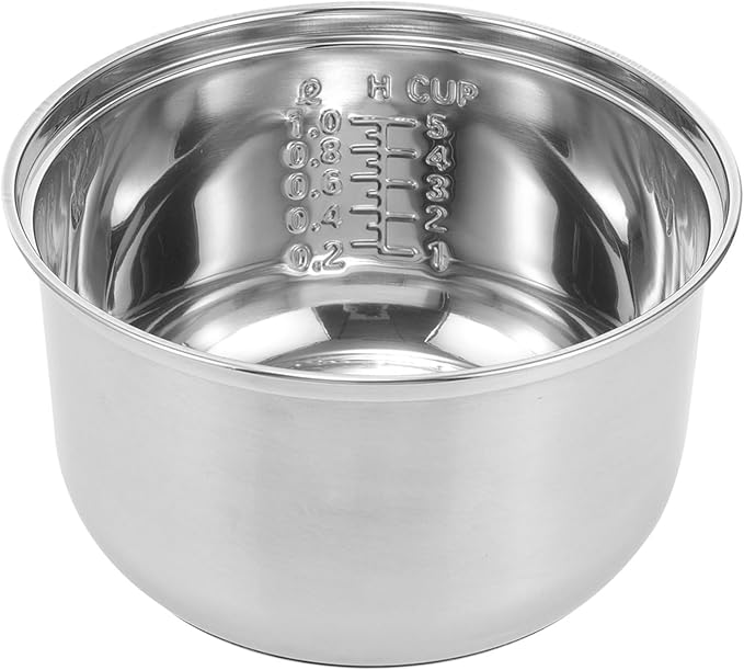2L SMall Household Rice Cooker Inner Pot Professional Accessory for Electric Cooker Compatible with Tiger Rice Cooker and Instapot Ideal for Cooking Rice and Grains