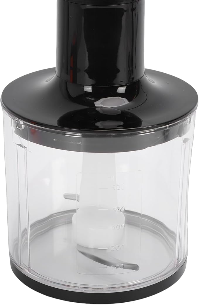 Semme Immersion Hand Blender Stainless Steel 4 in 1 Food Processor with 20 Speeds and Boost Button for Protein Shakes Soups Sauces Smoothies and Baby Food (US Plug 110V)