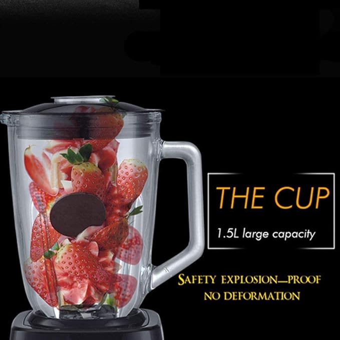 Multifunctional Blender Professional Commercial &amp Home Blender Variable Speed Control 1.8L Container for Smoothies/Soups/Frozen Desserts/Sauce