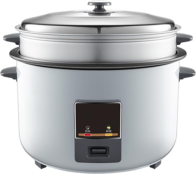 Commercial Rice CookerHigh-Capacity 10/12/19L with Non Stick Pot &amp One Touch Operationfor Hotel Restaurant Canteen Construction Site Rice CookerOne Color-12L-1950W