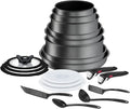 Tefal Ingenio Daily Chef ON 20 pieceNon-Stick Pan Set 22&amp24&amp26&amp28 cm Frying pans 16&amp18&amp20 cm Saucepans 24 cm Sautepan 16&amp18&amp20cm Glass Lids 16&amp18&amp20 cm Hermeti