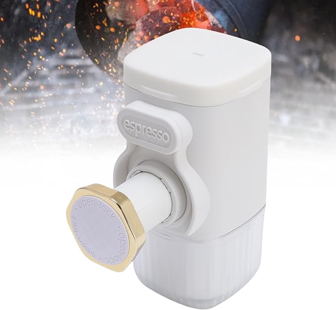 Small Travel Coffee Maker Easy to Use Portable Coffee Maker Compact and Versatile Manually Operated Machine for Home and Office (White)