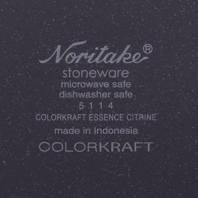 Noritake ColorKraft Essence Citrine 4-Piece Coupe Place Dinnerware Setting in Yellow