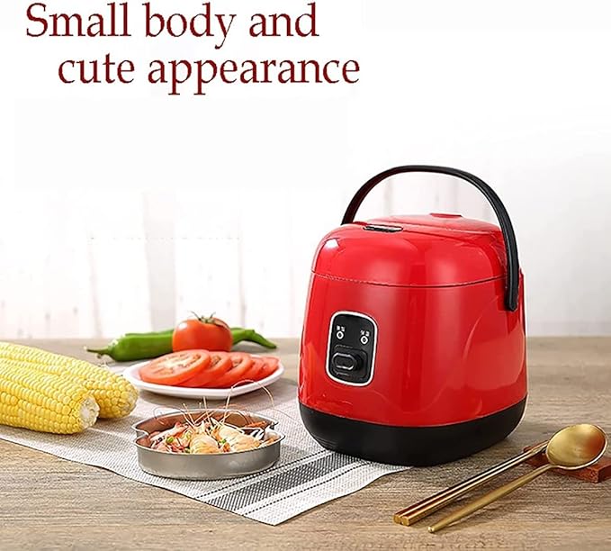Mini Rice Cooker Electric Portable Multifunctional Rice Cooker Food Steamer with Simple One-Touch Operation