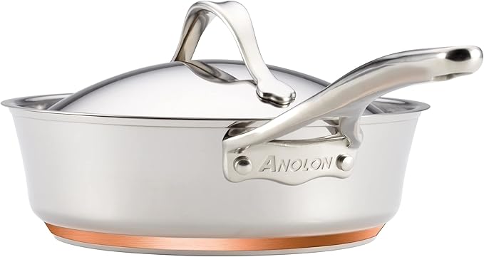 Anolon Stainless Steel &amp Hard Anodized Aluminum Cookware Set (11 Piece)