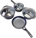 MADE IN KOREA Nonstick Pots and Pans Induction Marble Coating Cookware Set