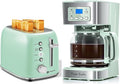 Taylor Swoden 12-Cup Programmable Coffee Maker and Aigostar Toaster 2 Slice Retro Toaster Stainless Steel 1.6 inch Extra Wide Slots Bread