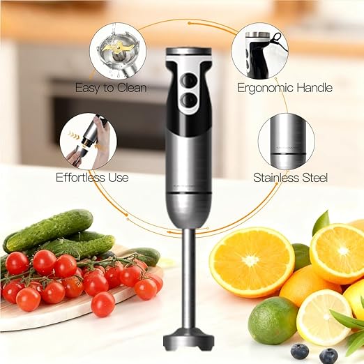 MegaWise Pro Hand Blender New version 2025 (black 5 in1)